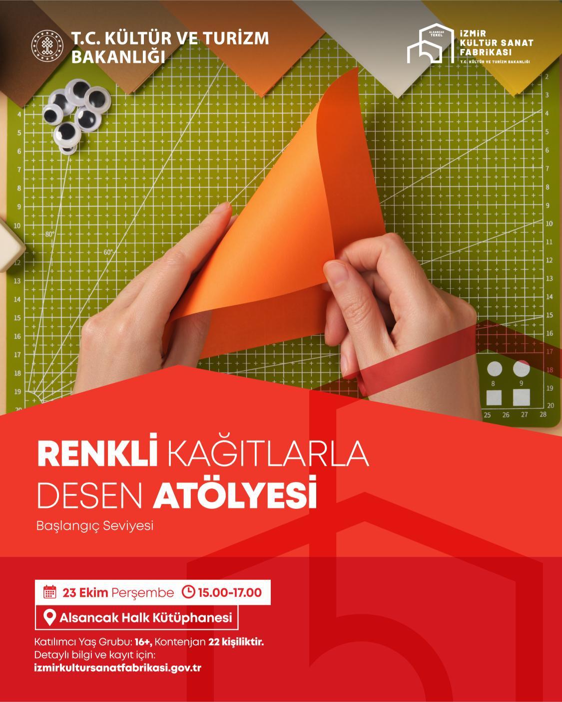 Renkli Kağıtlarla Desen Atölyesi