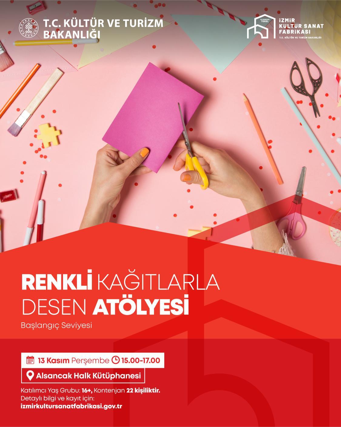Renkli Kağıtlar ile Desen Atölyesi