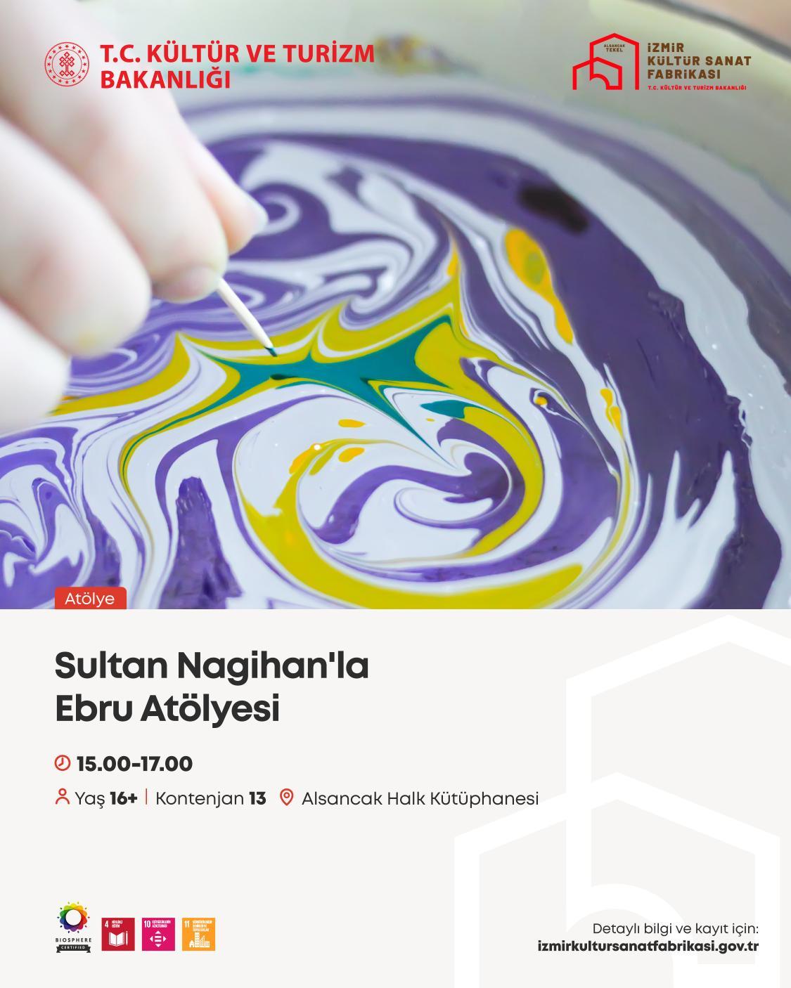 Sultan Nagihan'la Ebru Atölyesi